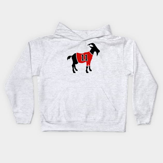 DeRozan GOAT Kids Hoodie by slawisa